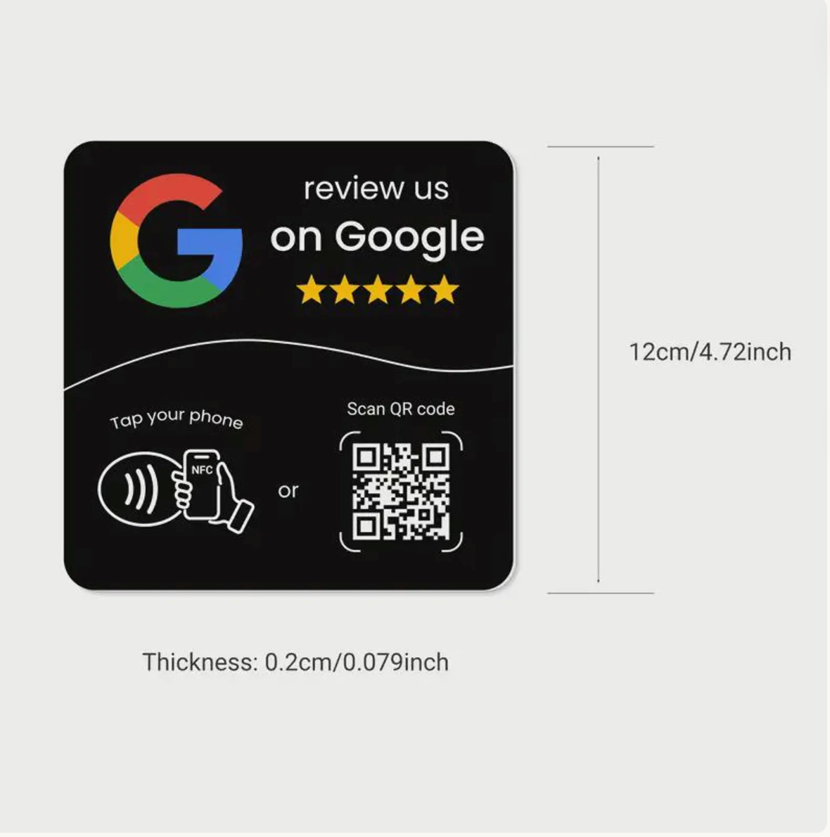 Google NFC Review-kort