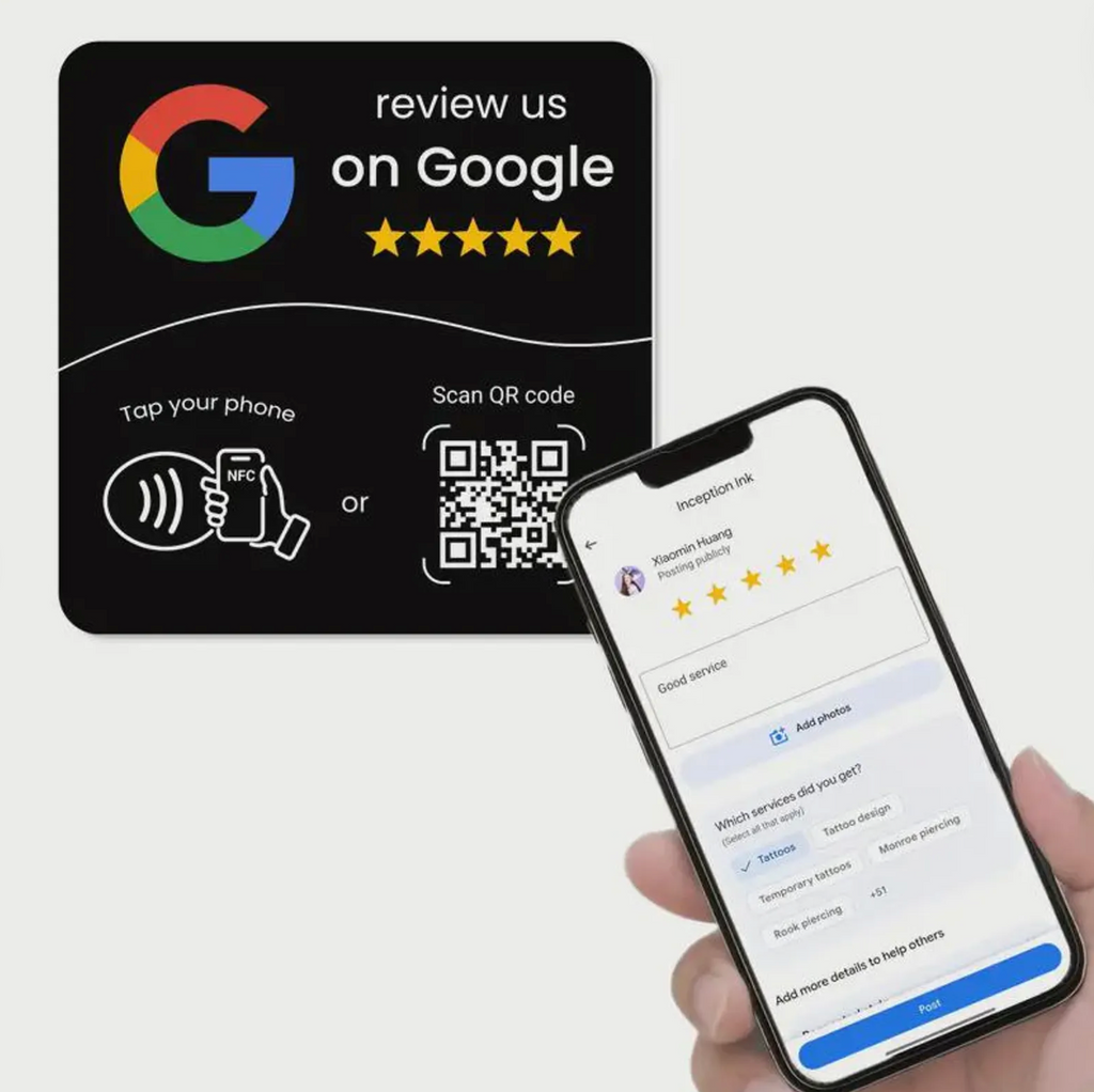 Google NFC Review-kort